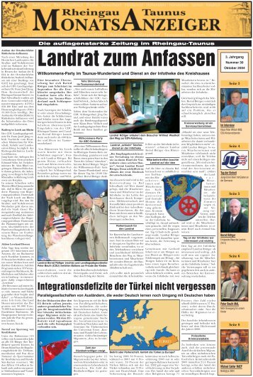 Ausgabe 30 (Oktober 2004) - Rheingau-Taunus-Monatsanzeiger