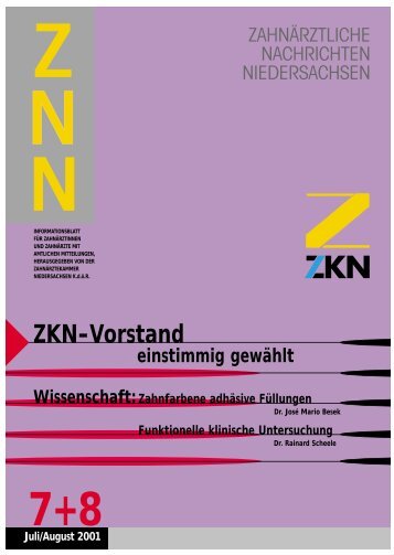 ZKN-Vorstand - Zahnärztekammer Niedersachsen