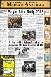 Ausgabe 14 (Mai 2003) - Rheingau-Taunus-Monatsanzeiger