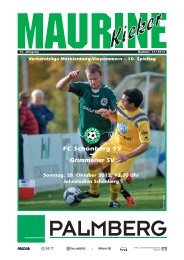 Maurine-Kicker 17/2012 - FC Schönberg 95