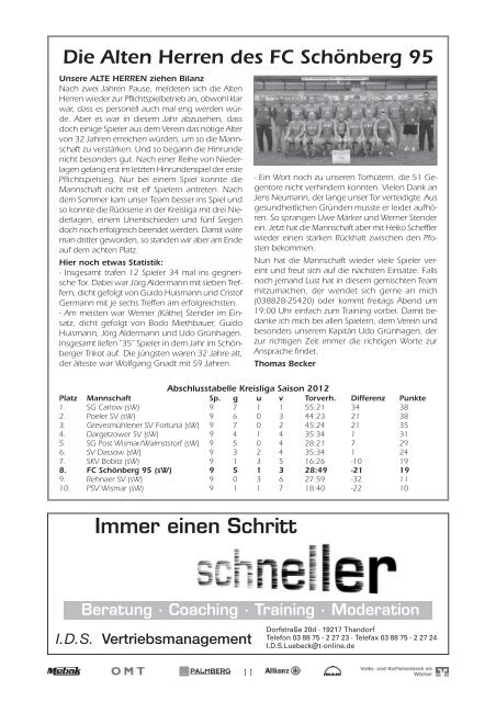 Maurine-Kicker 17/2012 - FC Schönberg 95