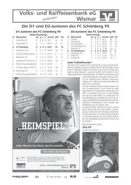 Maurine-Kicker 17/2012 - FC Schönberg 95