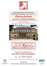 Kongressprogramm (PDF-Datei) - SPIG Saarländisch-Pfälzische ...