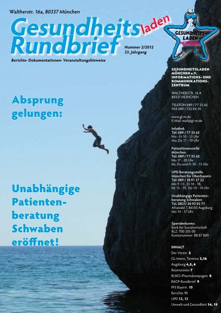 Rundbrief - Gesundheitsladen München e.V.