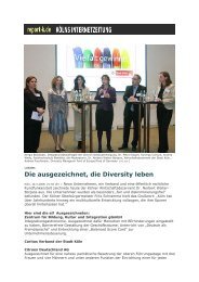 Die ausgezeichnet, die Diversity leben - Synergy Consult