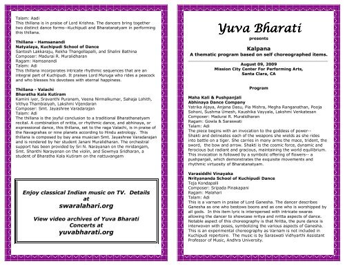 Brochure - Yuva Bharati