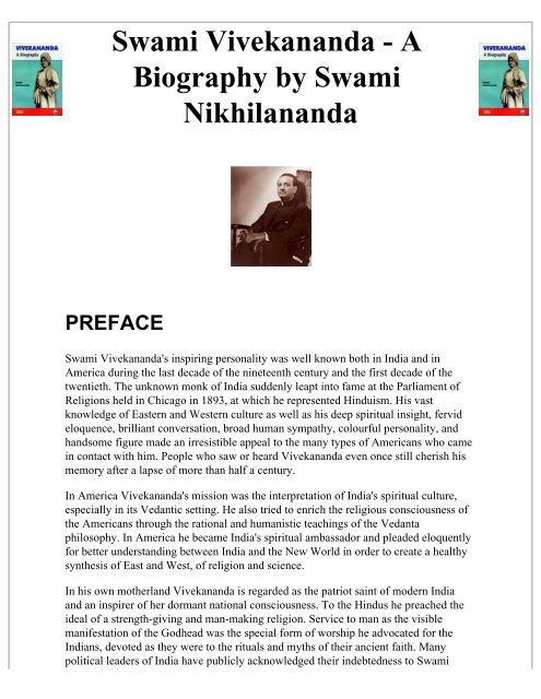 Swami Vivekananda - A Biography by Swami ... - IBNLive - Games