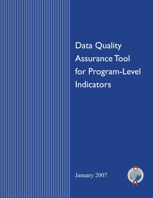 Data quality assurance tool for program-level indicators