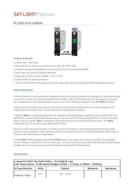 PL7220T & PL7220R10