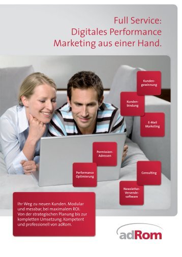 Full Service: Digitales Performance Marketing aus einer Hand.