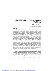Quaid's Vision of a Progressive Pakistan,Jehan Zeb - Nihcr.edu.pk