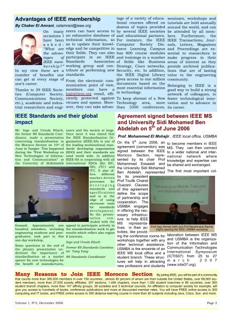 IEEE Morocco Section Newsletter