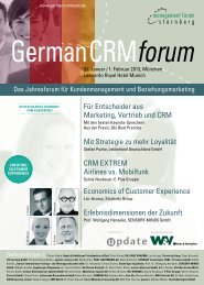 German CRM Forum 2013 - Programm (pdf, 3.12 MB