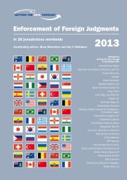 Enforcement of Foreign Judgments - Fraser Milner Casgrain