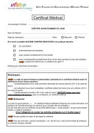 Certificat Médical 2011-2012 - ufolep