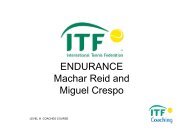 6. Endurance - ITF Tennis - Coaching