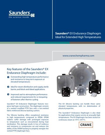 Saunders® EX Endurance Diaphragm - CRANE: ChemPharma