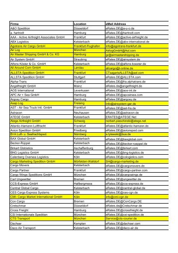 eRateSheet-Distribution List (Agents) V34 - barig