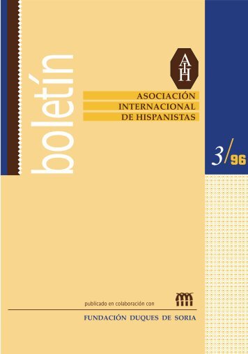 boletín nº 3/96 AIH - Fundacion Duques de Soria