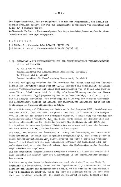 AKADEMIE DER WISSENSCHAFTEN DER DDR ZfK ...