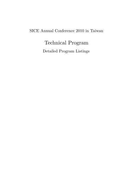 Technical Program