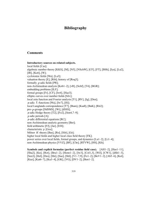 Bibliography - School of Mathematical Sciences