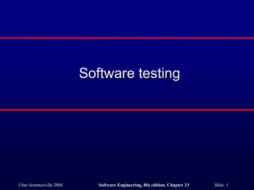 Software testing - COW :: Ceng On the Web