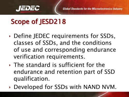 JEDEC SSD Specifications Explained