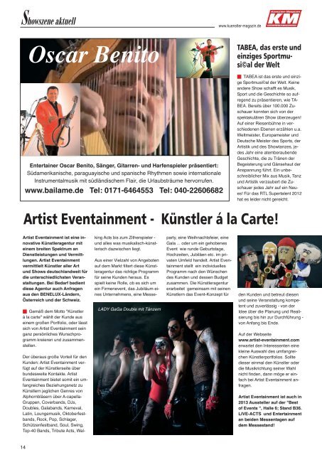 Künstler Magazin 01-2013