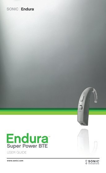 Endura User Guide - Sonic Innovations