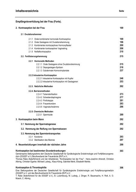 Seminar in Gynäkologischer Endokrinologie