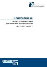 Aufsatzes TTT-Diagramm - Lehrstuhl für Kunststofftechnik