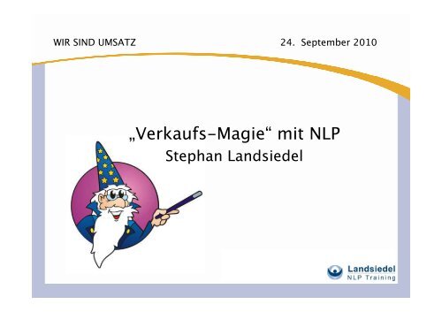 (Microsoft PowerPoint - verkaufsmagie-mit-nlp ... - Landsiedel