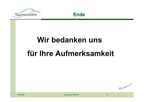 Unterlagen zur Präsentation (PDF) - Rheingau - Taunus - Kreis