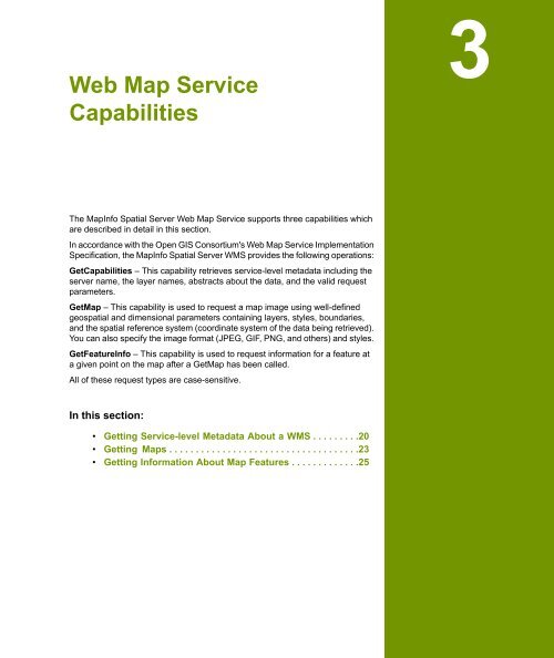 MapInfo Spatial Server Web Map Service - Product Documentation ...