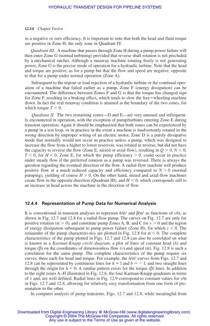 chapter 12 hydraulic transient design for pipeline systems