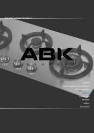 Stainless Steel Concepts - ABK InnoVent