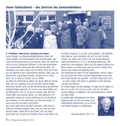Philippus Gemeindebrief März - Mai 2013