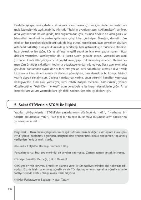 Türkiye'de Hak Temelli Sivil Toplum Örgütleri - STGM - Sivil Toplum ...