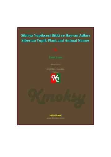 Siberian Yupik Plant and Animal Names - Kmoksy