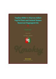 Yupikçe Bitki ve Hayvan Adları ÜMÜT ÇINAR Yup'ik Plant ... - Kmoksy