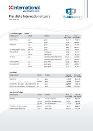 Preisliste International 2013 - BUKH Bremen