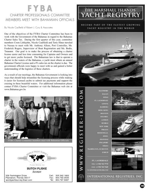 May 2009 - Florida Yacht Brokers Association, Inc.