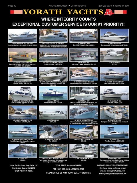 view pdf catalog - Yachts For Sale