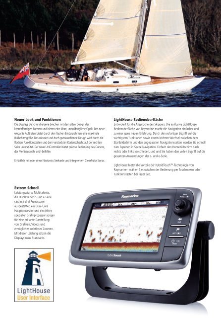 2013er Broschüren in geringer Auflösung laden - Raymarine Home