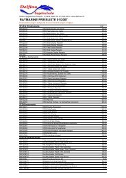 RAYMARINE PREISLISTE 01/2007 - Delfino Segelschule, Staad am ...