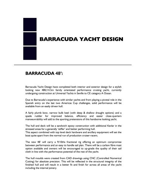 BARRACUDA YACHT DESIGN