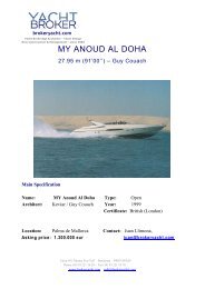 MY ANOUD AL DOHA - Broker Yacht