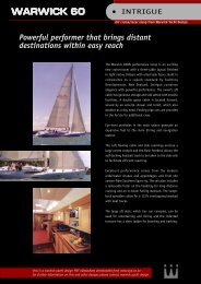 WARWICK 60 - Warwick Yacht Design