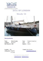 Zita Of London Spec - Broker Yacht